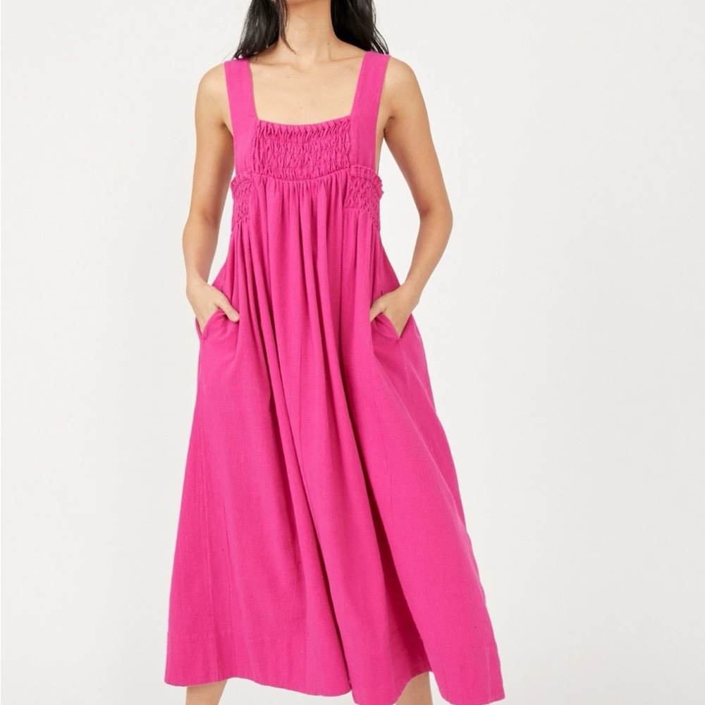 Free People Delphine Midi Dress